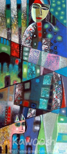 Woman with Cat, 2006