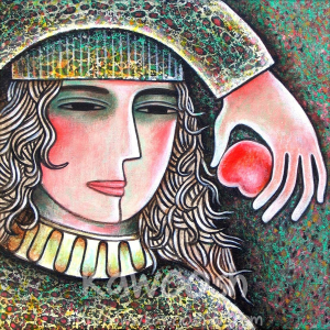 Girl with the Red Apple, 2013